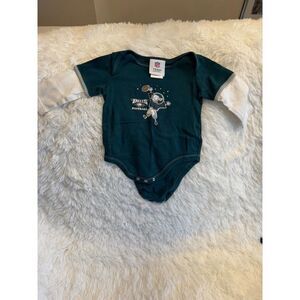 Philadelphia Eagles baby one piece shirt; long sleeve 12 months, GO BIRDS!!